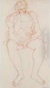 Seated Woman by Bernard Meninsky