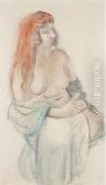 Female Nude With Red Hair - view 1