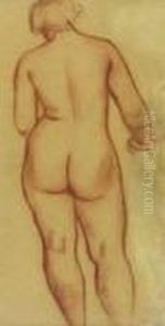 Female Nude From The Back by Bernard Meninsky