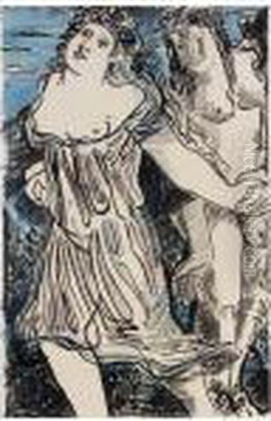 Study For A Cover Of Milton's L'allegro And Il Penseroso - view 1