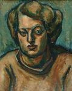 Portriat Of A Lady by Bernard Meninsky