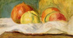 Still Life With Apples And Pomegranates by Pierre Auguste Renoir