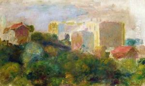 View From Renoirs Garden In Montmartre by Pierre Auguste Renoir