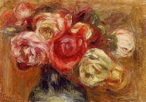 Vase Of Roses3 by Pierre Auguste Renoir