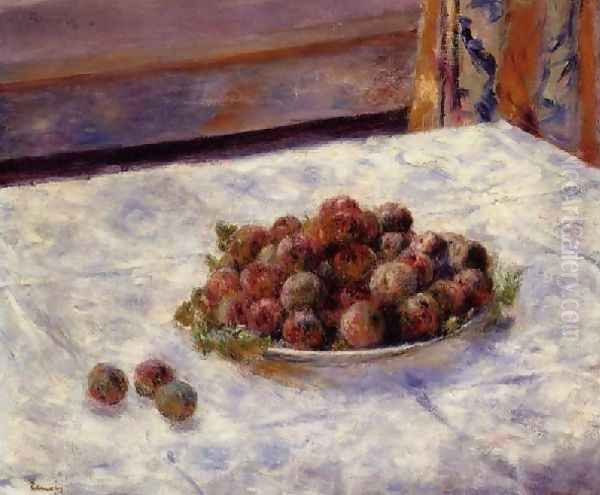 Still Life A Plate Of Plums - view 1