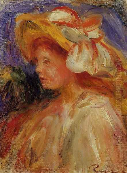 Profile Of A Young Woman In A Hat - view 1