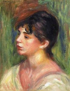 Portrait Of A Young Woman3 by Pierre Auguste Renoir