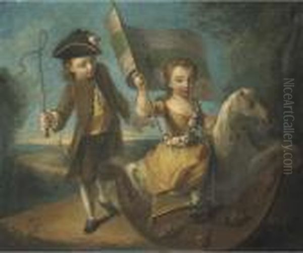 Double Portrait Of A Girl And A Boy - view 1