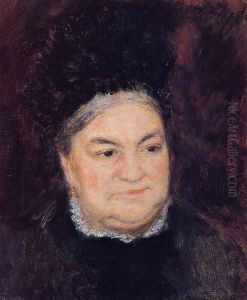 Portrait Of An Old Woman Aka Madame Le Coeur by Pierre Auguste Renoir