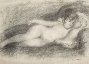 Nu couche by Pierre Auguste Renoir