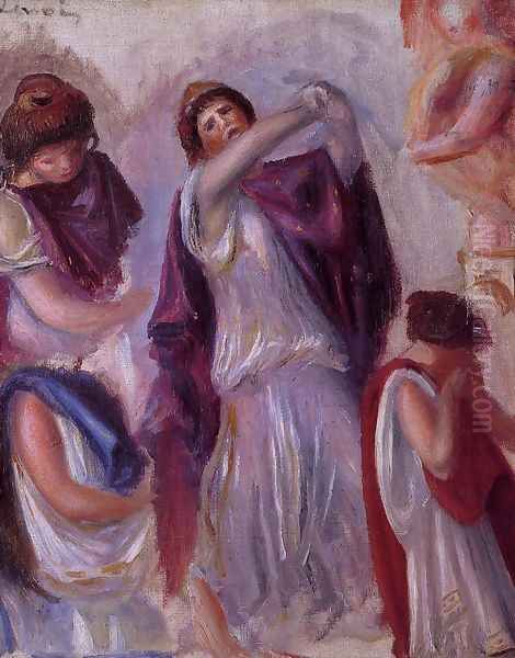 Scene Antique Femmes Aux Peplums - view 1