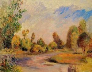 The Banks Of The River by Pierre Auguste Renoir