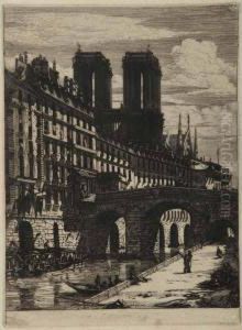Le Petit Pont by Charles Meryon
