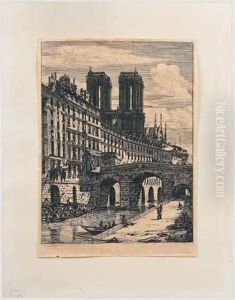 Le Petit Pont, Paris by Charles Meryon