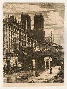 Le Petitpont by Charles Meryon
