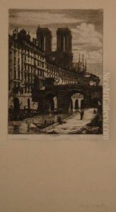 Le Petit Pont by Charles Meryon