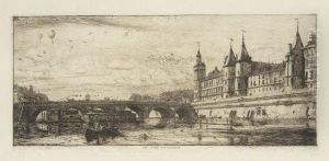 Le Pont-au-change by Charles Meryon