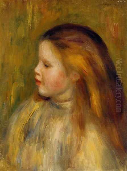 Head Of A Little Girl In Profile - view 1