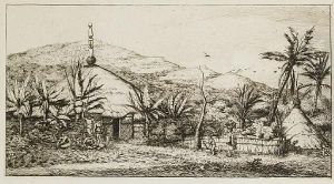 Nouvelle-caledonie: Grande Case Indigene Sur Le Chemin De Ballade A Poepo by Charles Meryon
