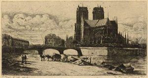 Le Petit Ponte by Charles Meryon