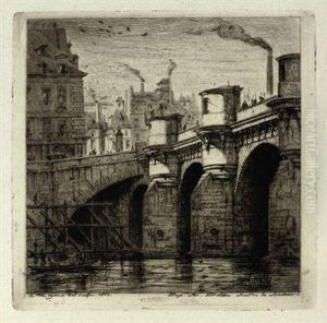 Le Pont Neuf by Charles Meryon