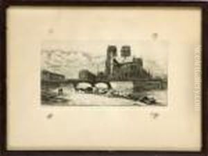 Apse Of Notre Dame Cathedral by Charles Meryon
