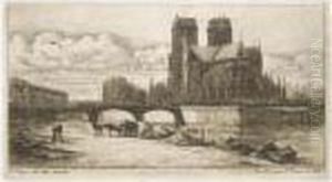 L'abside De Notre-dame (s. 45) by Charles Meryon