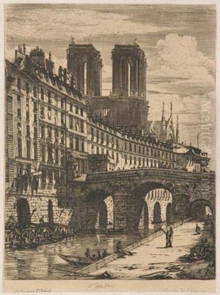 Le Petit Pont; La Pompe Notre-dame (schneiderman 20; 26) - view 1