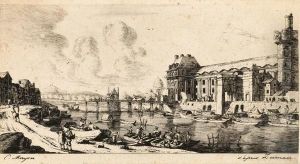 Le Louvre, Paris by Charles Meryon