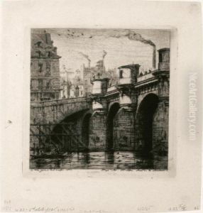 Le Pont-neuf (s.30) by Charles Meryon