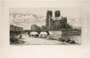 L'abside Notre-dame ( by Charles Meryon