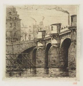 Le Pont-neuf by Charles Meryon