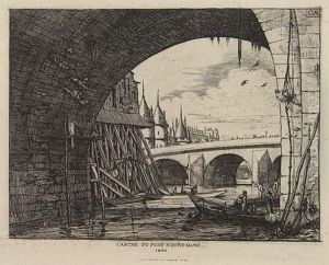 L'arche Du Pont Notre-dame by Charles Meryon