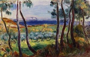 Pines In The Vicinity Of Cagnes by Pierre Auguste Renoir