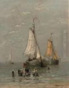 The Arrival Of The Fishing-fleet by Hendrik Willem Mesdag
