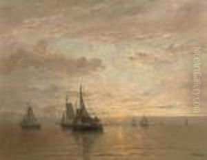 Ondergaande Zon: On A Calm At Sunset
