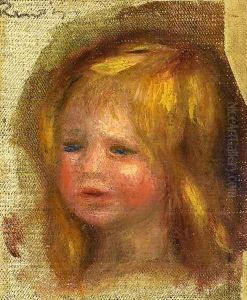Coco's Head by Pierre Auguste Renoir