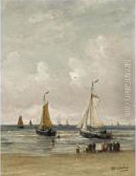 Watching The Fishing Fleet Sail Out - view 1