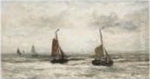 The Arrival Of The Fishing Fleet by Hendrik Willem Mesdag