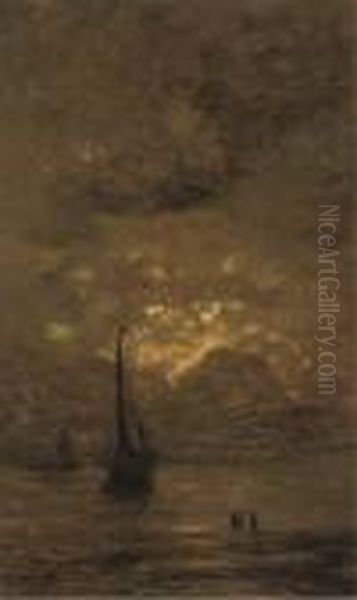 On The Beach At Sunset - view 1