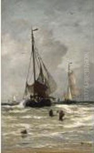 The Return Of The Fishing Boats by Hendrik Willem Mesdag