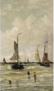The Return Of The Fishing Fleet by Hendrik Willem Mesdag