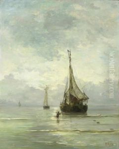 Kalme Zee by Hendrik Willem Mesdag