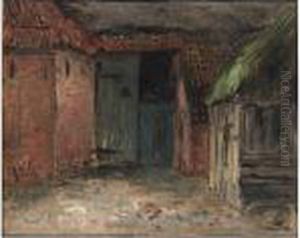 Farmyard by Hendrik Willem Mesdag