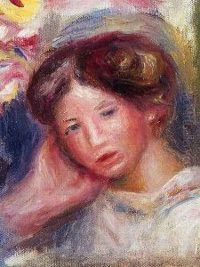 Woman's Head II by Pierre Auguste Renoir