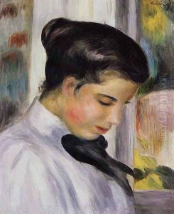 Young Woman In Profile by Pierre Auguste Renoir