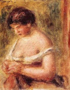 Woman With A Corset by Pierre Auguste Renoir