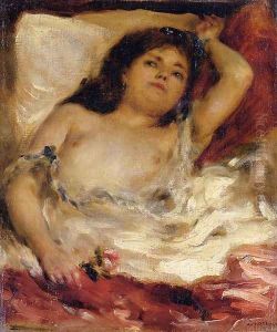 Reclining Semi-Nude by Pierre Auguste Renoir
