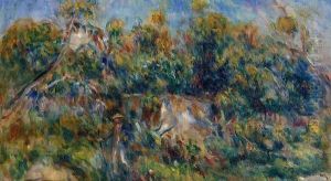 The Painter Taking A Stroll At Cagnes by Pierre Auguste Renoir