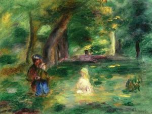 Three Figures in a Landscape by Pierre Auguste Renoir